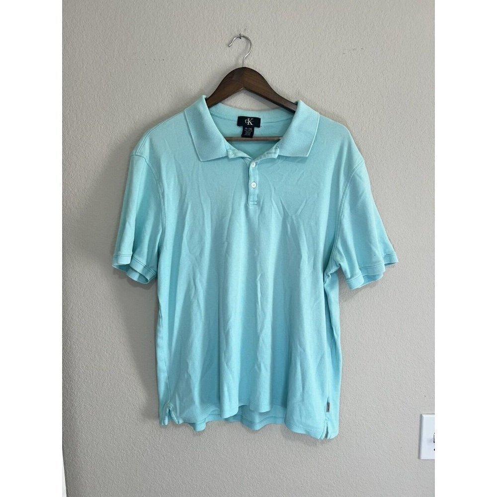 Calvin Klein Men's Blue Spring XL Dress Shirts
